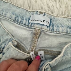 Loft high waist kick crop jeans